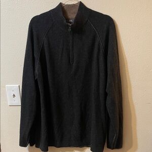 Classic Black Zip-Up Sweater for Men